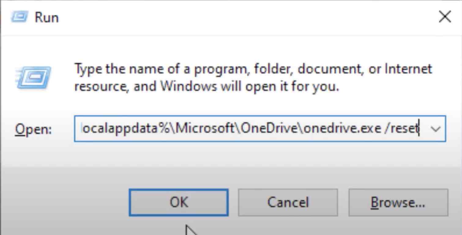 Reset OneDrive to Fix 0x80070194 Error